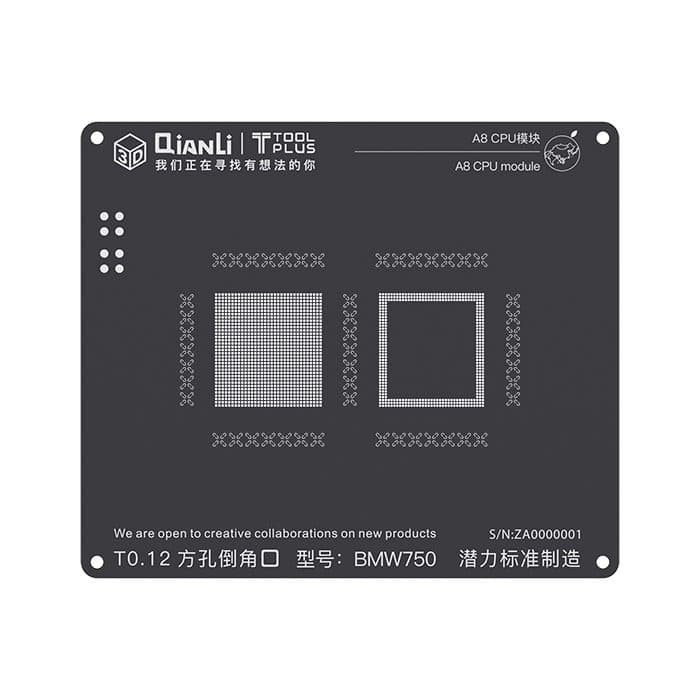 شابلون دو بعدی QIANLI A8 IPHON CPU