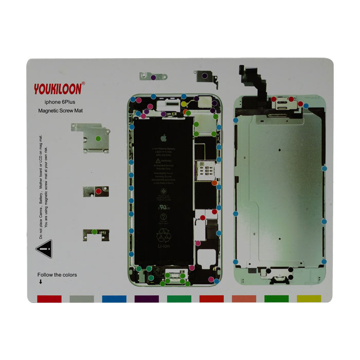 پد مغناطیسی Youkiloon iphone 6 PLUS مناسب مدیریت جای پیچ ها در تعمیرات ایفون