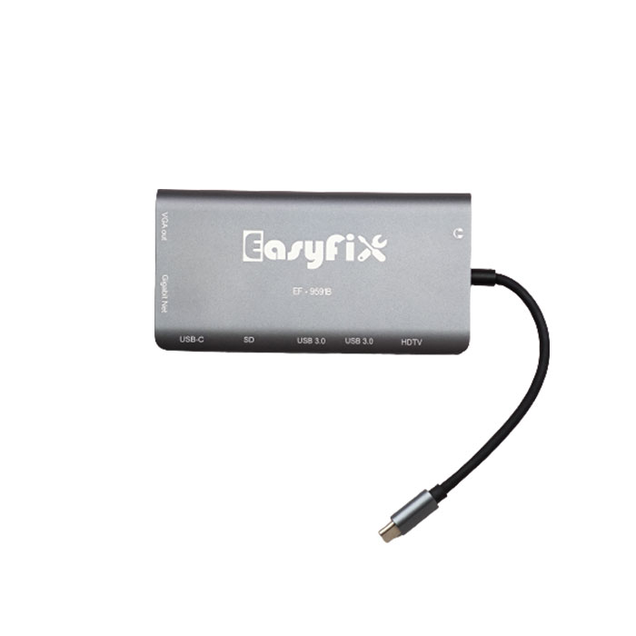 هاب 9 پورت USB-C مدل EasyFix EF-9591B