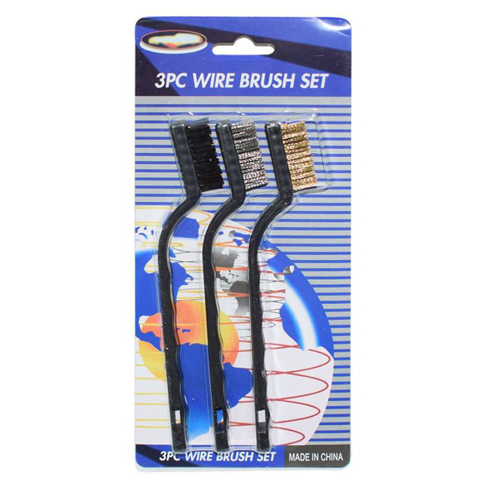 ست 3 عددی برس تمیز کننده 3pc wire brush set مناسب برای انواع سطوح