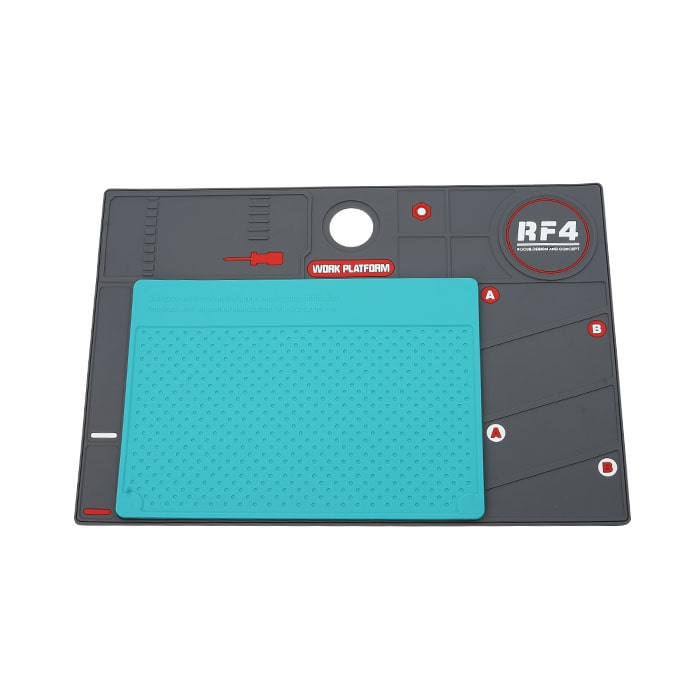 صفحه نسوز به همراه پد سیلیکونی RF4 RF-PO2 مناسب تعمیرات موبایل