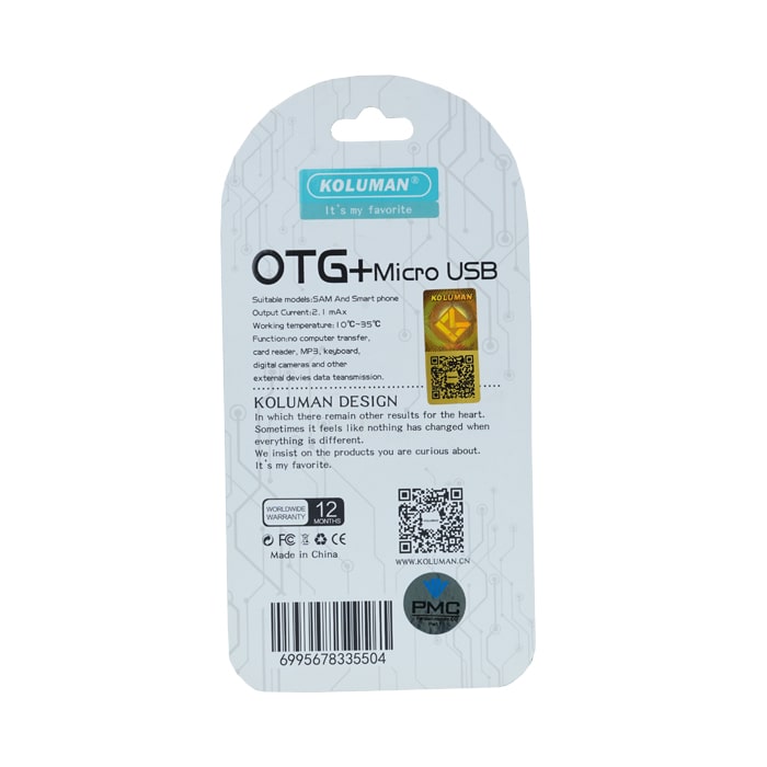 مبدل OTG Micro USB Koluman K-OTO4